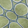 Piper Looms Mayfield Circles AMF1041 Aloe Machine Washable Area Rug Swatch Image