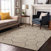 Piper Looms Mayfield Circles AMF1041 Beige Machine Washable Area Rug Lifestyle Image Feature