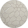 Piper Looms Mayfield Circles AMF1041 Beige Machine Washable Area Rug Round Main Image
