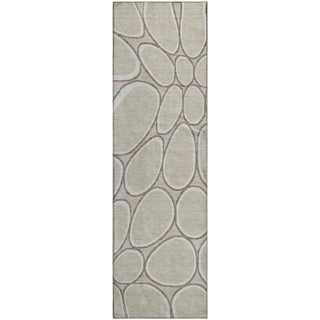 Piper Looms Mayfield Circles AMF1041 Beige Machine Washable Area Rug Runner Main Image