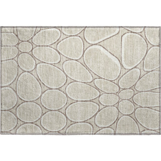 Piper Looms Mayfield Circles AMF1041 Beige Machine Washable Area Rug Scatter Main Image