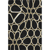 Piper Looms Mayfield Circles AMF1041 Black Machine Washable Area Rug main image