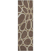 Piper Looms Mayfield Circles AMF1041 Brown Machine Washable Area Rug Runner Main Image