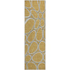 Piper Looms Mayfield Circles AMF1041 Gold Machine Washable Area Rug Runner Main Image