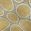Piper Looms Mayfield Circles AMF1041 Gold Machine Washable Area Rug Swatch Image