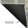 Piper Looms Mayfield Circles AMF1041 Gray Machine Washable Area Rug Backing Image