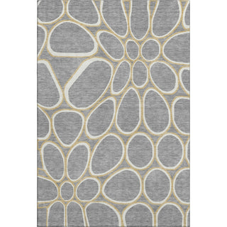 Piper Looms Mayfield Circles AMF1041 Gray Machine Washable Area Rug main image
