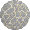 Piper Looms Mayfield Circles AMF1041 Gray Machine Washable Area Rug Round Main Image