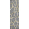 Piper Looms Mayfield Circles AMF1041 Gray Machine Washable Area Rug Runner Main Image