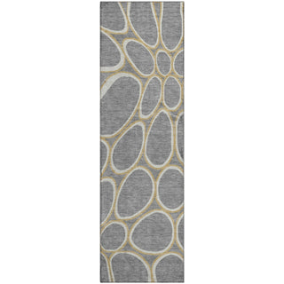Piper Looms Mayfield Circles AMF1041 Gray Machine Washable Area Rug Runner Main Image