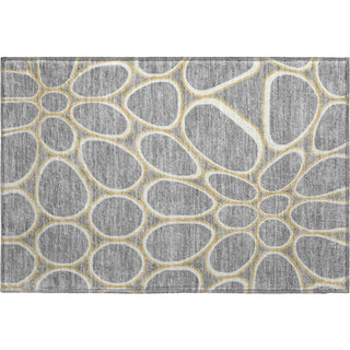 Piper Looms Mayfield Circles AMF1041 Gray Machine Washable Area Rug Scatter Main Image