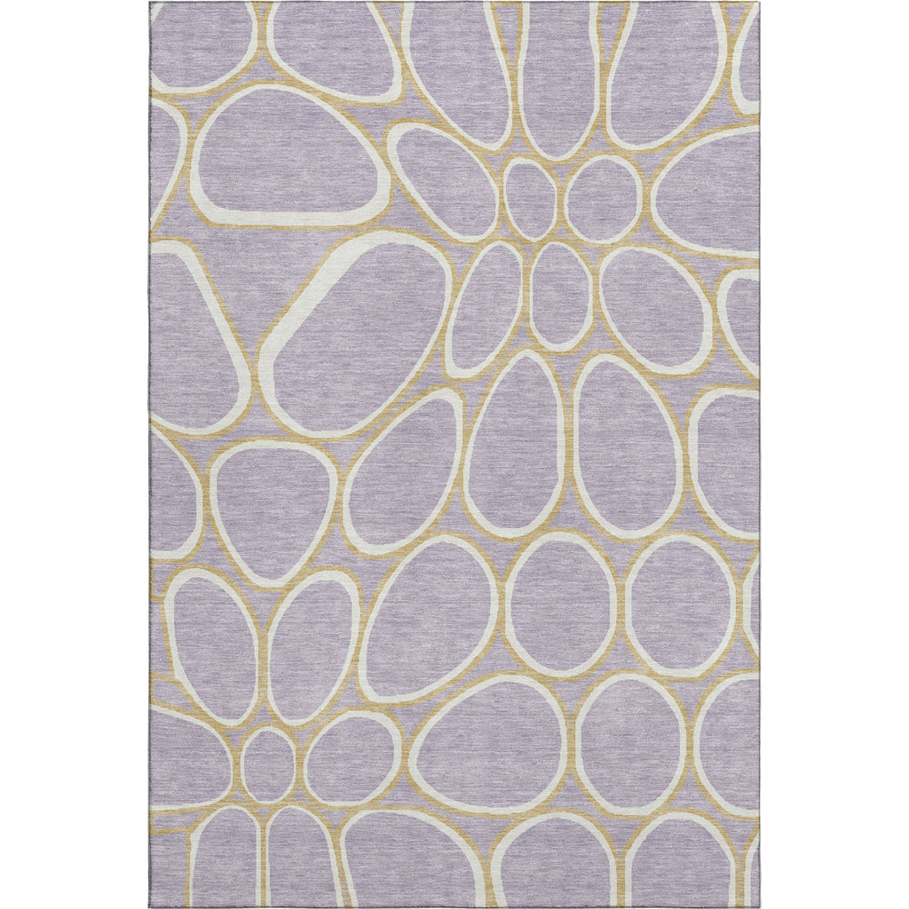 Piper Looms Mayfield Circles AMF1041 Lavender Machine Washable Area Rug main image