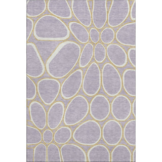 Piper Looms Mayfield Circles AMF1041 Lavender Machine Washable Area Rug main image