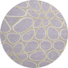Piper Looms Mayfield Circles AMF1041 Lavender Machine Washable Area Rug Round Main Image