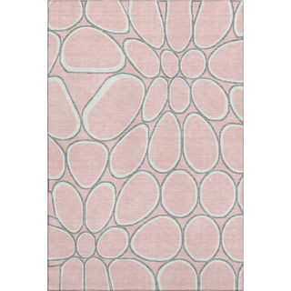 Piper Looms Mayfield Circles AMF1041 Pink Machine Washable Area Rug main image