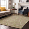 Piper Looms Mayfield Circles AMF1041 Tan Machine Washable Area Rug Lifestyle Image Feature