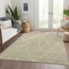 Piper Looms Mayfield Circles AMF1041 Tan Machine Washable Area Rug Lifestyle Image Feature
