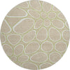 Piper Looms Mayfield Circles AMF1041 Tan Machine Washable Area Rug Round Main Image