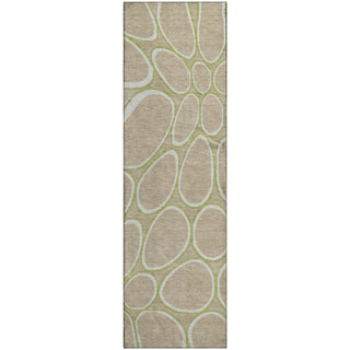 Piper Looms Mayfield Circles AMF1041 Tan Machine Washable Area Rug Runner Main Image