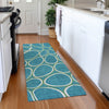 Piper Looms Mayfield Circles AMF1041 Teal Machine Washable Area Rug Runner Lifestyle Image Feature