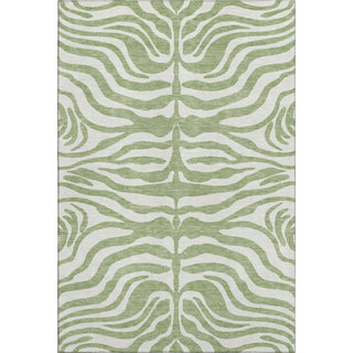 Piper Looms Mayfield Animal Print AMF1042 Aloe Machine Washable Area Rug main image