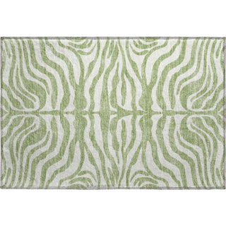 Piper Looms Mayfield Animal Print AMF1042 Aloe Machine Washable Area Rug Scatter Main Image
