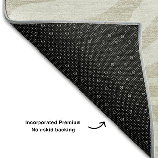 Piper Looms Mayfield Animal Print AMF1042 Beige Machine Washable Area Rug Backing Image