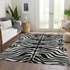 Piper Looms Mayfield Animal Print AMF1042 Black Machine Washable Area Rug Lifestyle Image Feature