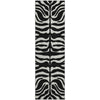 Piper Looms Mayfield Animal Print AMF1042 Black Machine Washable Area Rug Runner Main Image