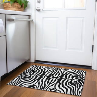 Piper Looms Mayfield Animal Print AMF1042 Black Machine Washable Area Rug Scatter Lifestyle Image Feature