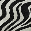 Piper Looms Mayfield Animal Print AMF1042 Black Machine Washable Area Rug Swatch Image
