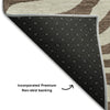 Piper Looms Mayfield Animal Print AMF1042 Brown Machine Washable Area Rug Backing Image