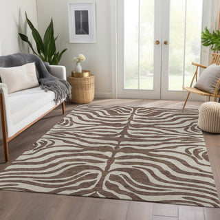 Piper Looms Mayfield Animal Print AMF1042 Brown Machine Washable Area Rug Lifestyle Image Feature