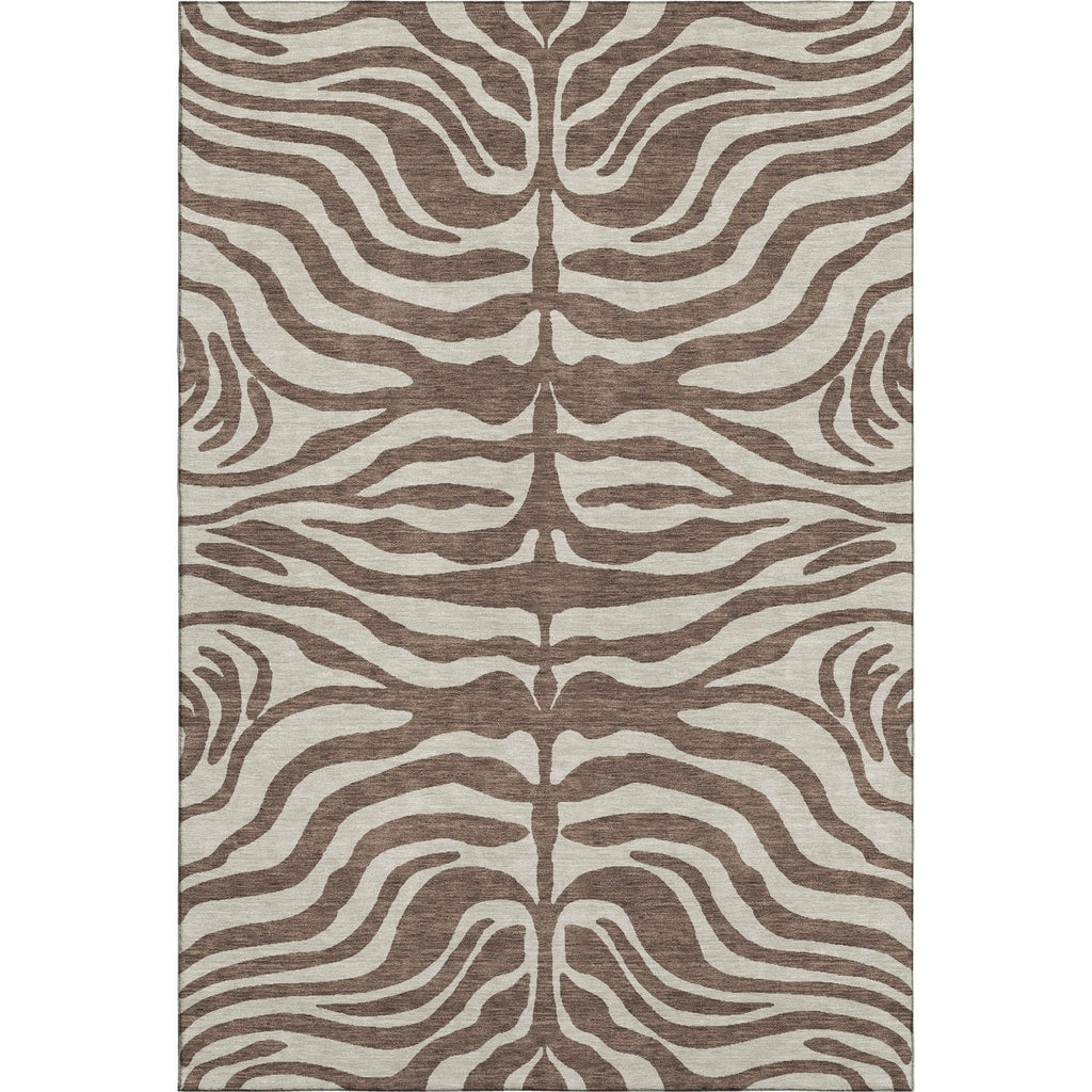Piper Looms Mayfield Animal Print AMF1042 Brown Machine Washable Area Rug main image
