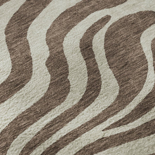 Piper Looms Mayfield Animal Print AMF1042 Brown Machine Washable Area Rug Swatch Image
