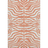 Piper Looms Mayfield Animal Print AMF1042 Coral Machine Washable Area Rug main image
