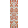 Piper Looms Mayfield Animal Print AMF1042 Coral Machine Washable Area Rug Runner Main Image