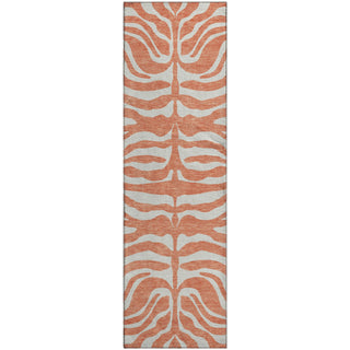 Piper Looms Mayfield Animal Print AMF1042 Coral Machine Washable Area Rug Runner Main Image