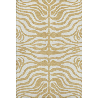 Piper Looms Mayfield Animal Print AMF1042 Gold Machine Washable Area Rug main image