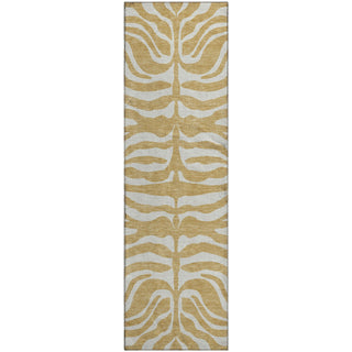 Piper Looms Mayfield Animal Print AMF1042 Gold Machine Washable Area Rug Runner Main Image