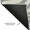 Piper Looms Mayfield Animal Print AMF1042 Gray Machine Washable Area Rug Backing Image