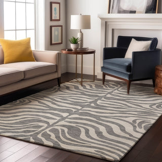 Piper Looms Mayfield Animal Print AMF1042 Gray Machine Washable Area Rug Lifestyle Image Feature