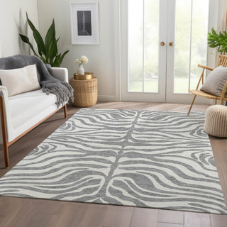 Piper Looms Mayfield Animal Print AMF1042 Gray Machine Washable Area Rug Lifestyle Image Feature