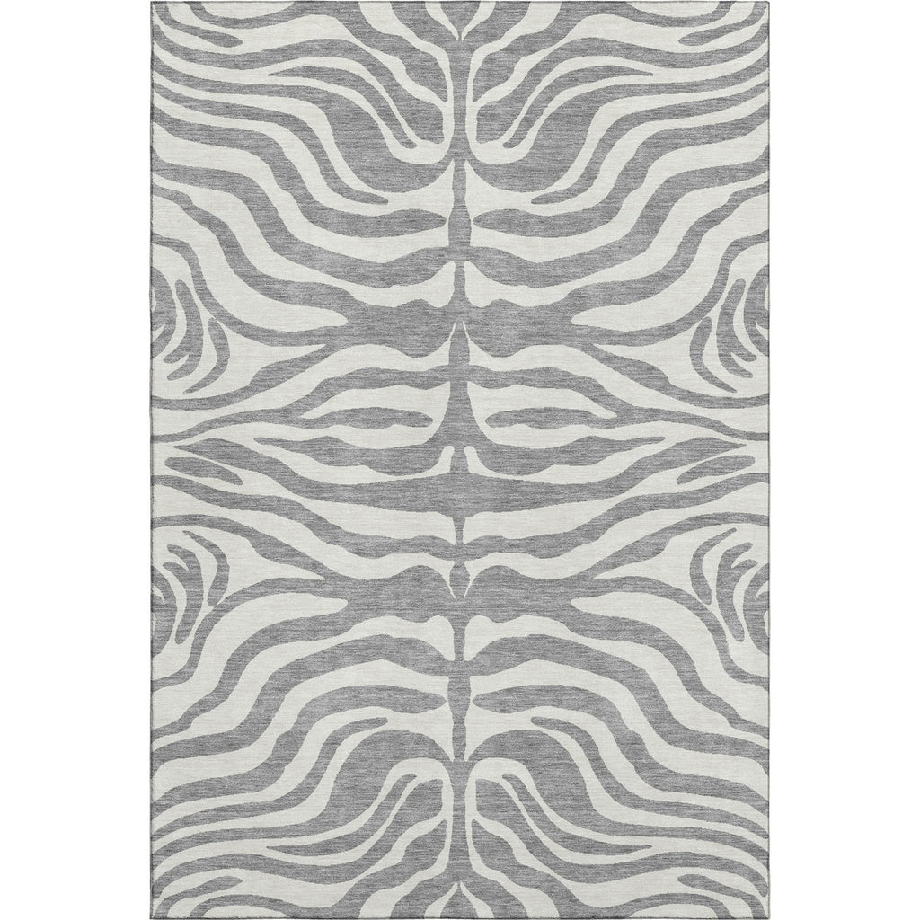 Piper Looms Mayfield Animal Print AMF1042 Gray Machine Washable Area Rug main image