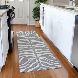 Piper Looms Mayfield Animal Print AMF1042 Gray Machine Washable Area Rug Runner Lifestyle Image Feature