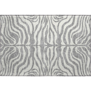Piper Looms Mayfield Animal Print AMF1042 Gray Machine Washable Area Rug Scatter Main Image