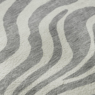 Piper Looms Mayfield Animal Print AMF1042 Gray Machine Washable Area Rug Swatch Image