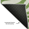 Piper Looms Mayfield Animal Print AMF1042 Green Machine Washable Area Rug Backing Image