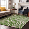 Piper Looms Mayfield Animal Print AMF1042 Green Machine Washable Area Rug Lifestyle Image Feature