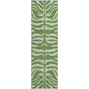 Piper Looms Mayfield Animal Print AMF1042 Green Machine Washable Area Rug Runner Main Image
